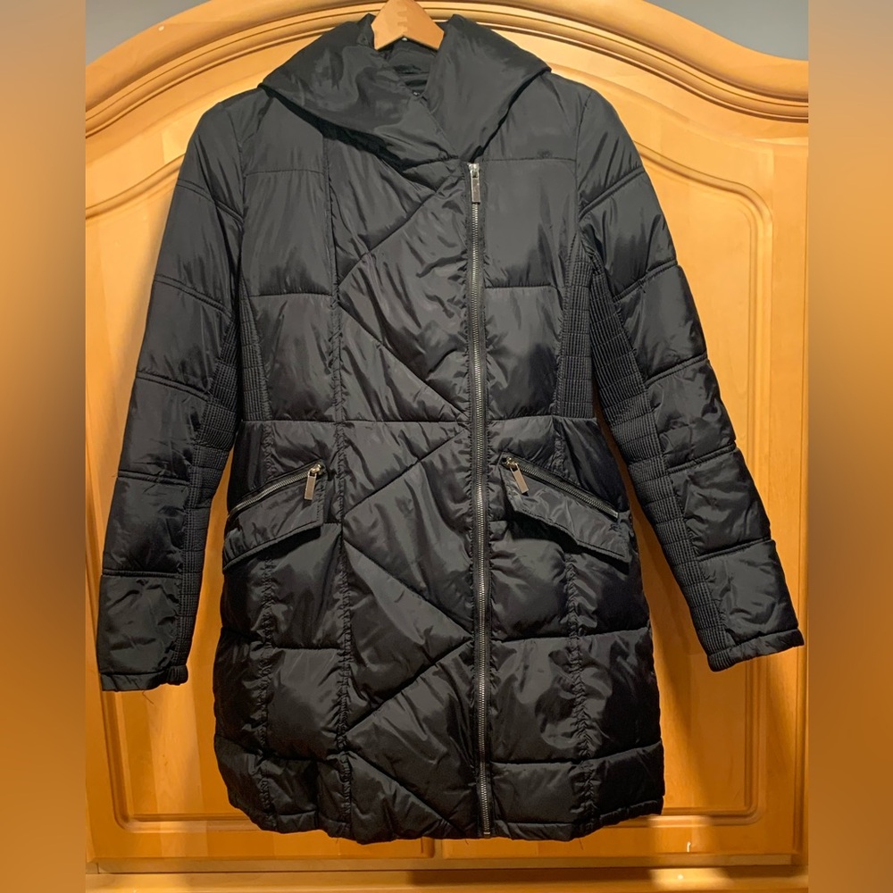 French Connection Black Puffer Coat